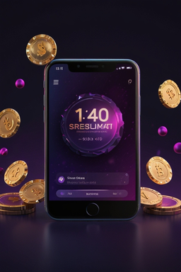 Smartphone avec l’app Slotexo